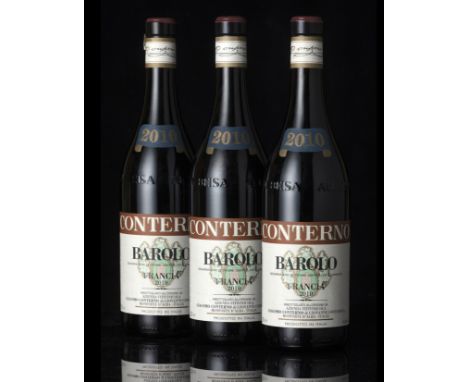 Barolo, Francia 2010 Giacomo Conterno6 bottlesThis lot is subject to the following lot symbols: ΔΔ VAT at the prevailing rate