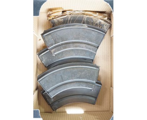 Five Second World War British Army Bren gun magazines