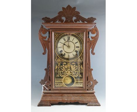 A late 19th Century American shelf clock