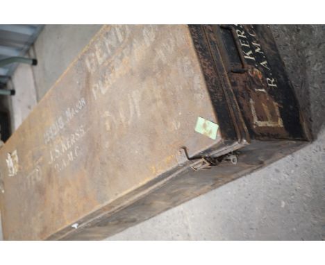 Two early 20th Century Royal Army Medical Corps officer's trunks
