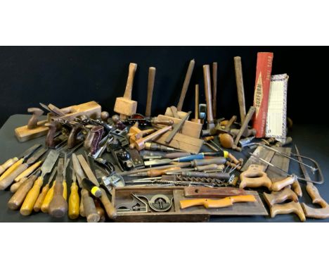 Tools -  Joiners and wood working Tools, Stanley No 5 smoothing plane; others Bailey,  No 54 plaw plane, boxed;  block plane,
