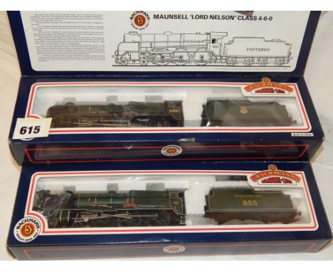 BACHMANN 2 BOXED LORD NELSONS : 31-404 855, 31-402 30851 SR & BR GREEN RESPECTIVELY