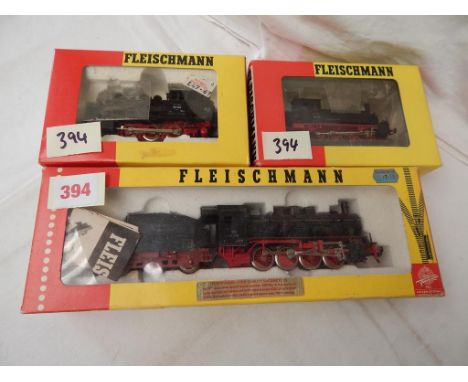 FLEISCHMANN BOXED 4145 0-8-0 55-2781, 4098 0-8-0 98 811, 4019 0-6-0 89 006