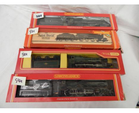 HORNBY BOXED LOCOS : R 082 KING GEORGE III, R759 HALL, R082 KING JAMES II, R830 SAINT DAVID
