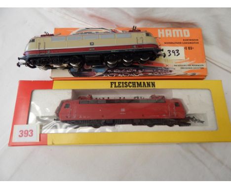 FLEISCHMANN DB CLASS 120 ELECTRIC 120 143 & HAMO DB E03 002