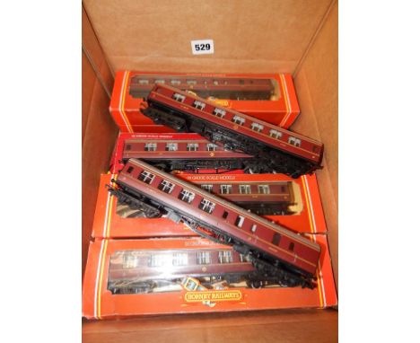 HORNBY 4 X LMS COMPOSITE R474, 2 X LMS BRAKE 3RD R 475, 3 X LMS COACHES