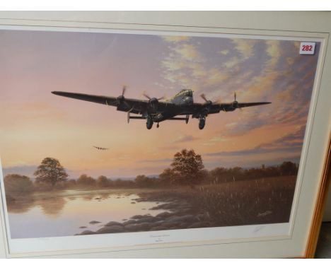 FRAMED PRINT OF LANCASTER DAWN BY BARRIE PRICE 503/850