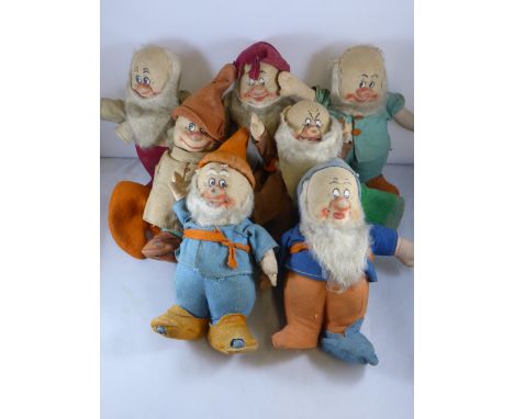 CHAD VALLEY 1930S/ 40S SEVEN DWARFS, PLAY WORN