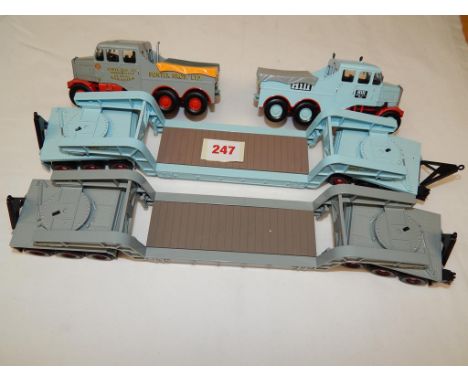 CORGI, 2 X U/B HILL & SHUNTER BROS TRACTOR UNIT & LOW LOADER