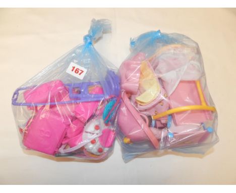 MINI BABY BORN, BATH & BED SET & 3 BABIES