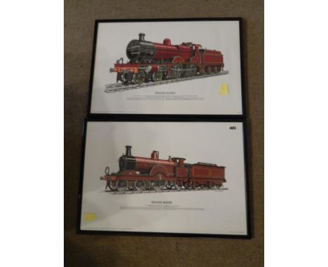 LITHOGRAPH FRAMED OF MR COMPOUND & MR 4-4-2 163/200
