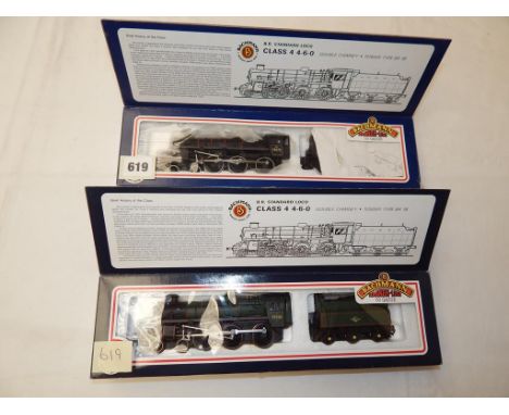 BACHMANN 2 BOXED LOCOS 31-101 BR CLASS 4 73027 BR GREEN & 31-102 73073 BR BLACK