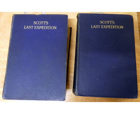 SCOTT CAPT. R. F.&nbsp;&nbsp;Scott's Last Expedition. 2 vols. Illus. &amp; fldg. &amp; other maps. Orig. blue cloth. 1913. 