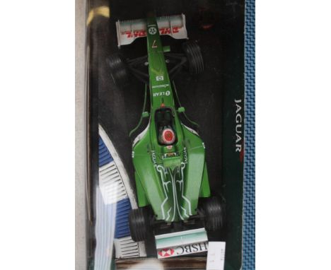 Hot wheels Mattel racing 1-18 scale Jaguar F1 Car, boxed.