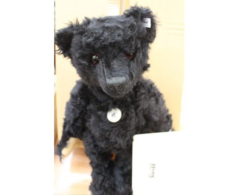 A boxed Steiff, ' Othello Replica 1912 black' bear, no 795 of 1912, model no 403088, with outer packaging and certificate