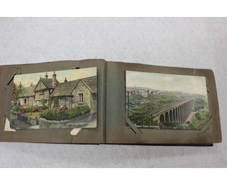 An early twentieth Century postcard album relating mainly to Huddersfield 