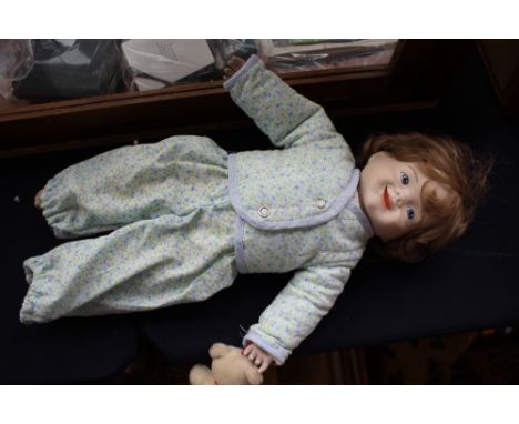 A 1984 Eileen Snow ceramic head dressed boy doll 'Timothy'.