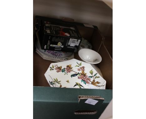 Five Hummel figures with a Poole plate, two cake stands, etc. (16)