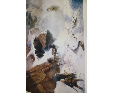 Signed 'Lord of the Rings' print signed in pencil by Paul Gregory, LR.