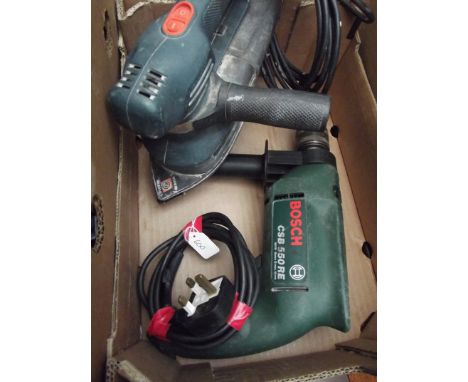 Bosch drill and a sander