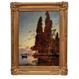 Corrodi, Hermann David Salomon (Attrib.)Insel vor Venedig im Abendlicht(Frascati 1844-1905 Rom)