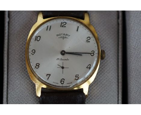 Rotary 17 jewels sub dial wristwatch working 