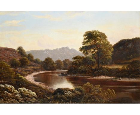 Thomas Spinks (fl.1872-1907)  On the Wye Monmouth Signed and dated 1874. oil on canvas, 49.5cm by75cm   See illustration   . 
