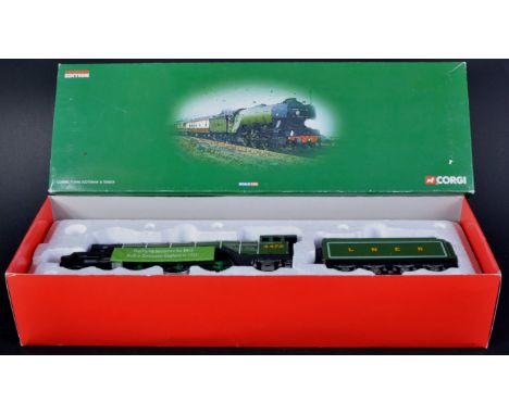 An original Corgi made 1/50 scale diecast model No. CC99902 Flying Scotsman loco and tender. Detailed scale model within orig