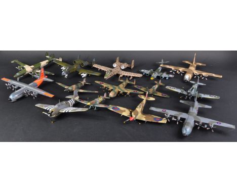 A collection of assorted Corgi made ' Aviation Archive ' 1/72 and 1/144 scale diecast model aeroplanes of Military / World Wa