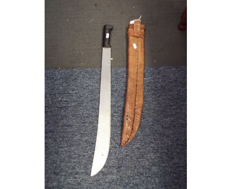 A Promedoca machete in leather scabbard 