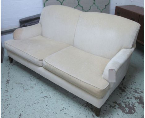 KINGCOME SOFA, Howard style, with oatmeal upholstery, 186cm L. (with faults)