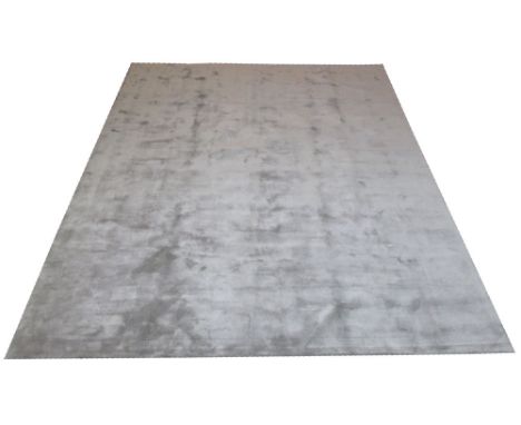 CONTEMPORARY CARPET, 305cm x 245cm, in a silvered finish. 