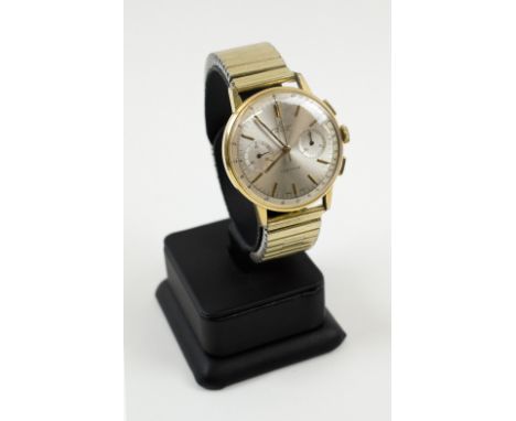 A GENTLEMAN'S BRIETLING TOP TIME GOLD PLATED AND STAINLESS STEEL WATCH, ref. 2000, 1000 to 60 tachymeter scale, subsidiary di