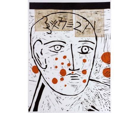 Naschberger, Gerhard1955 Klagenfurt, Österreich - 2014 Lima, PeruOhne Titel · 1982. Farblinolschnitt · 59,5 x 44,5 cm (Blattg