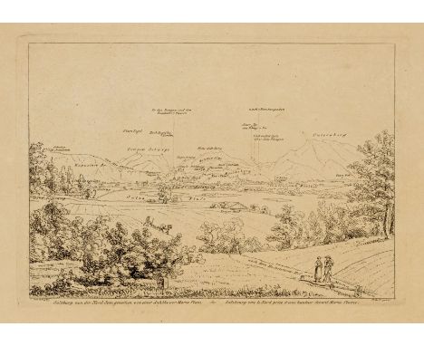 Viehbeck, Karl Ludwig Friedrich1769 Niederhausen, Rheinland-Pfalz - 1827 Wien, Österreich"Salzburg von der Nord-Seite genomme