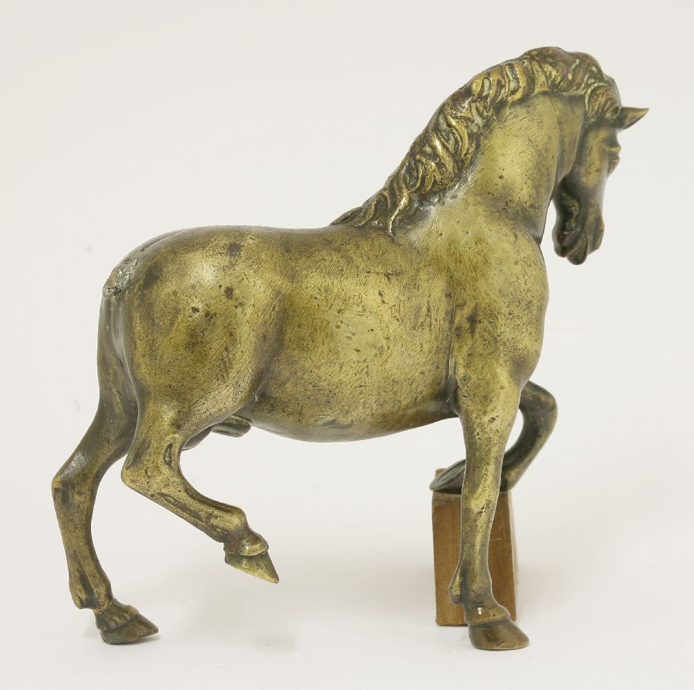 An Italian Renaissance bronze horse,probably Padua,16.5cm high