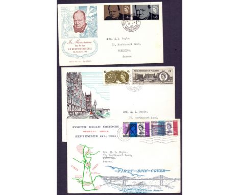 GREAT BRITAIN FIRST DAY COVERS : 1960's First Day Covers in album noted to include some unusual illustrated covers, all eithe