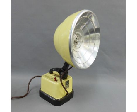 A vintage Hanovia portable Ultra Violet Ray lamp, 54cm high 