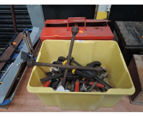 A selection of tools and chest