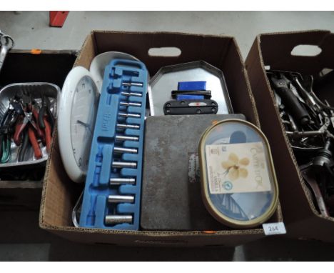 A selection of various garage tools