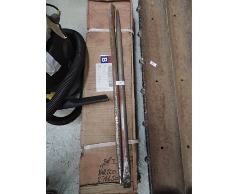 Two pry bars and Sealy engine stand