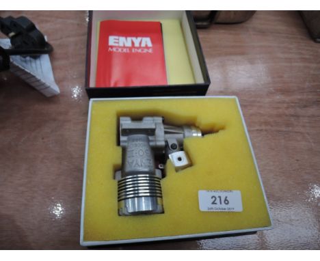 An Enya model engine model 7033