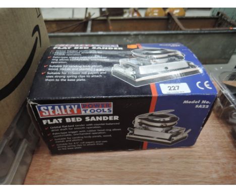 A sealey power tools flat bed sander