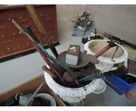 A selection of gardening tools