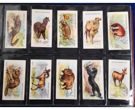 Cigarette cards, a collection of 8 sets inc. Adkin's Wild Animals of the World, Hignett's Greetings of the World, Mitchell's 
