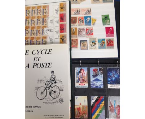 Collectables/telephone cards, Cycling, a collection of approx 200 phone cards, mostly Japanese issues and all featuring bicyc