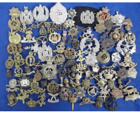 Military, a collection of approx 95 cap badges, various Regiments inc. South Staffordshire, Leicestershire, PTI, Gloucestersh