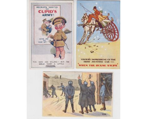 Postcards, a mixed selection of 38 artist signed cards including AE, F E Morgan, C D Gibson, Miller, Feiertag, also German ch