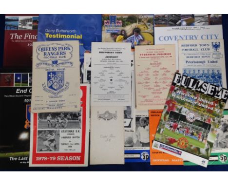 Football programmes, selection, 50+ programmes, 1960's onwards including league, cup games, friendlies, reserves etc, several