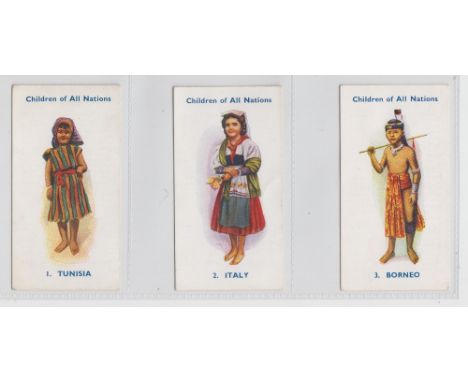 Trade cards, Marshall, Morgan & Scott, Children of All Nations, circa 1920 (set, 12 cards) (gd)
